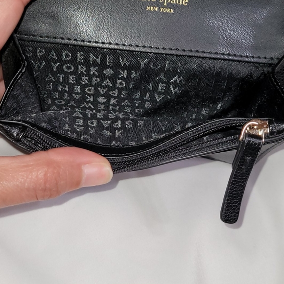 Kate Spade Dina Patterson Drive Black Wallet - Picture 7 of 7